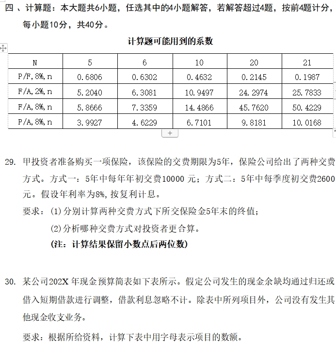  江苏自考真题试卷